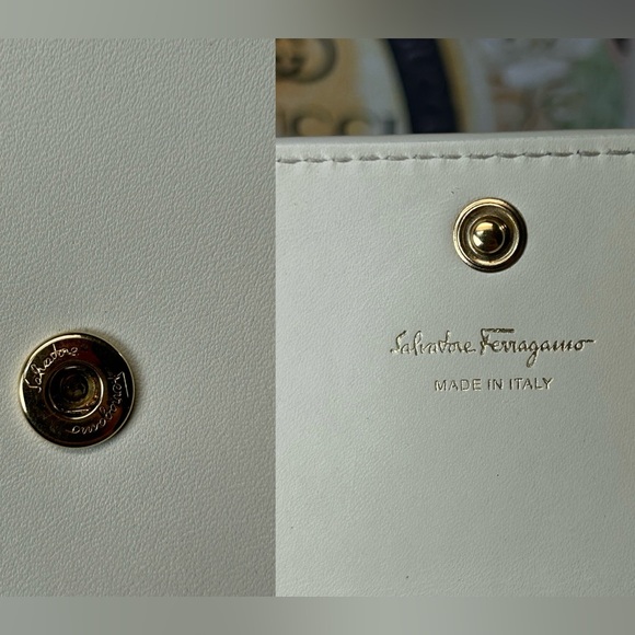 Salvatore Ferragamo Studded Bow Leather Continental Wallet 🤩 - Picture 12 of 17